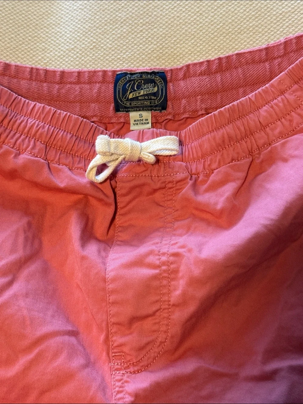 J. Crew Coral Men's Drawstring Chino Shorts